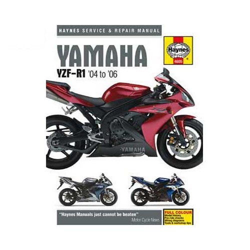  Haynes technical guide for Yamaha YZF-R1 from 04 to 06 - UF04963 