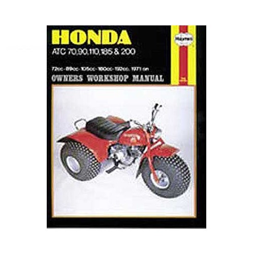  Haynes technical guide for Honda ATC70, 90, 110, 185 and 200 from 71 to 85 - UF04985 