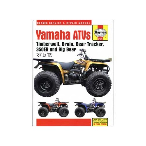  Manual de taller Haynes para quad Yamaha YFM350 y YFM400 de 87 a 2003 - UF04993 