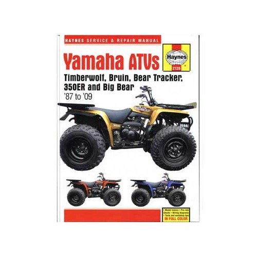     
                
                
    Revue technique Haynes pour quad Yamaha YFM350 et YFM400 de 87 à 2003 - UF04993

