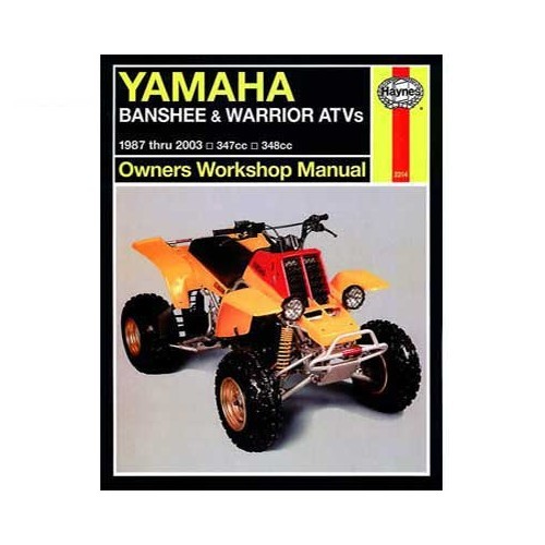  Haynes technical guide for Yamaha Banshee and Warrior quad bike from 87 to 2003 - UF04994 