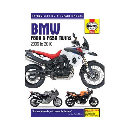  Haynes technical guide for BMW F800 (650) from 2006 to 2010 - UF04997 