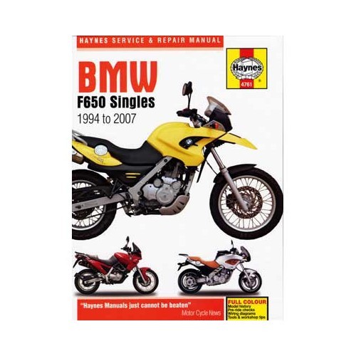  Haynes technical guide for BMW F650 from 1994 to 2007 - UF04999 