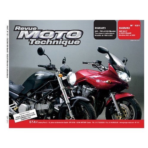  Revue Moto Technique nr.121 : Ducati Monster en Suzuki 600 Bandit - UF05241 