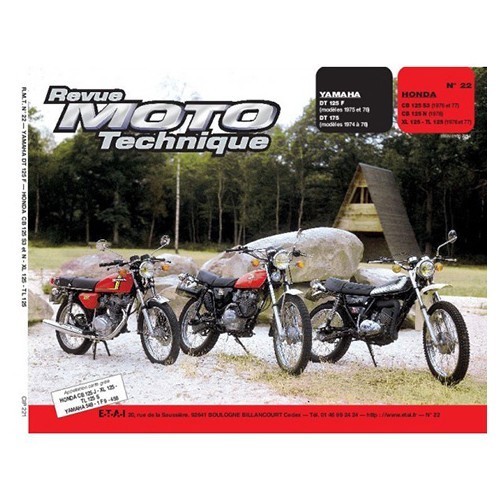  Revue Moto Technique N° 22: Honda CB / XL 125 y Yamaha DT 125 / 175 - UF05249 