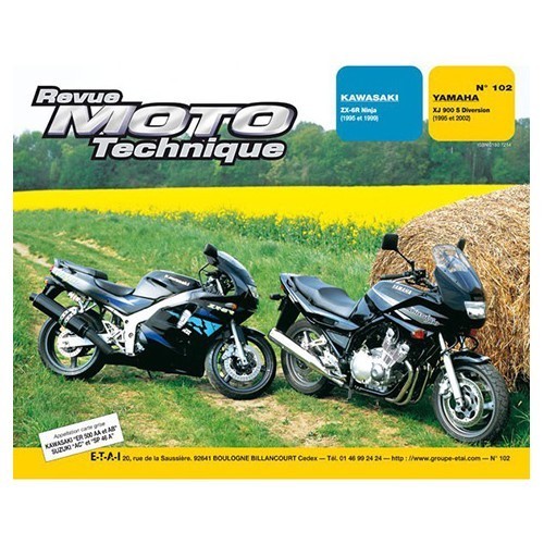 Revue Moto Technique nr 102 : Kawasaki ZX-6R en Yamaha XJ 900 S Omleiding - UF05251 
