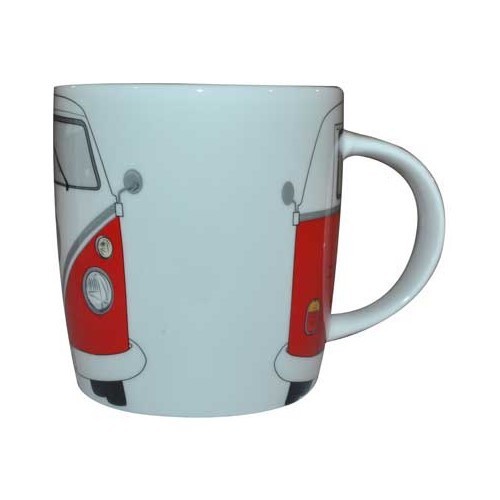  Red VW Combi Split mug - UF08126-2 