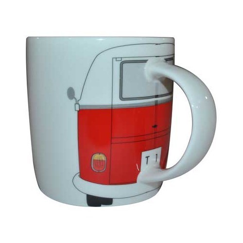  Red VW Combi Split mug - UF08126-3 