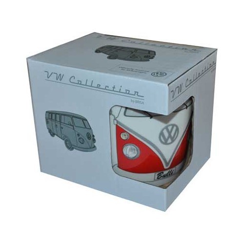  Red VW Combi Split mug - UF08126-5 