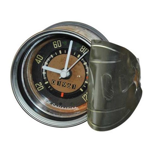  Relógio lata de conserva VW Kombi Split "Velocímetro" My Clock - UF08134-2 