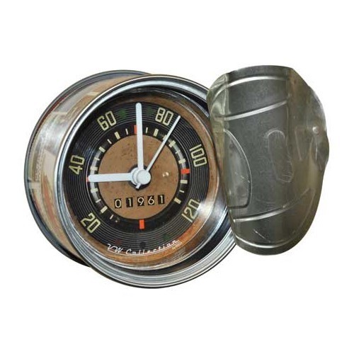  Relógio lata de conserva VW Kombi Split "Velocímetro" My Clock - UF08134-3 