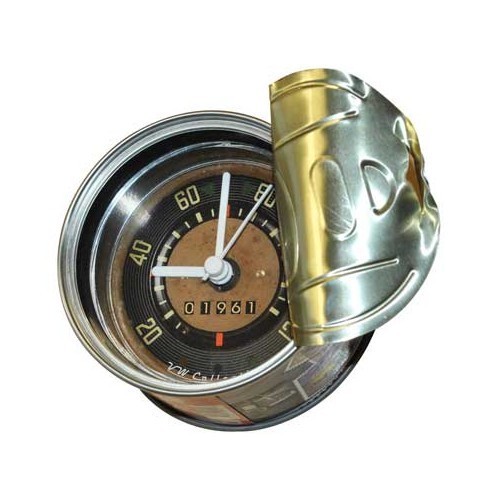  Horloge in een conservenblik VW Combi Split "Teller" My Clock - UF08134 