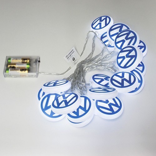     
                
                
    Ghirlanda luminosa a LED con 20 loghi VW - UF08155
