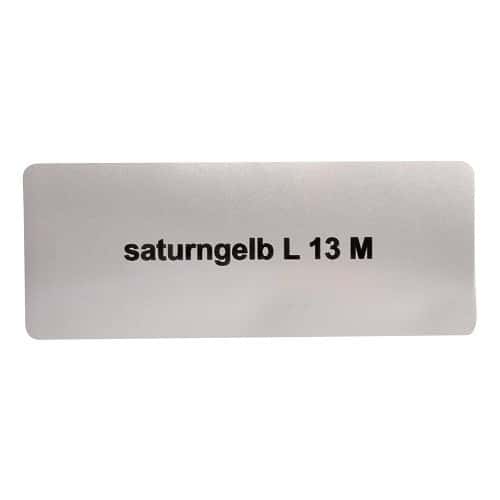  Sticker autocollant couleur "saturngelb L13M" pour Volkswagen Coccinelle   - UF11021 