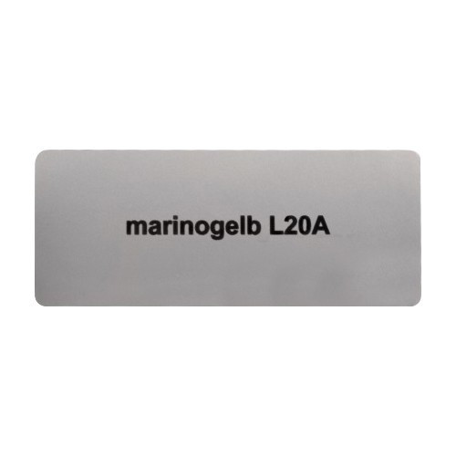     
                
                
    Adesivo colore "marinogelb L20A" per Volkswagen Maggiolino   - UF11022
