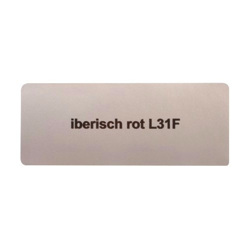  Stickerkleur "iberisch rot L31F" voor Volkswagen Kever   - UF11028 