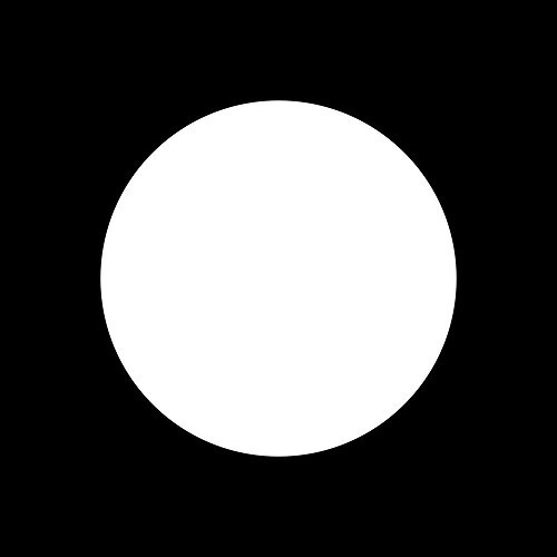 Sfondo rotondo autoadesivo bianco - Dia: 460mm per i numeri - UF11032