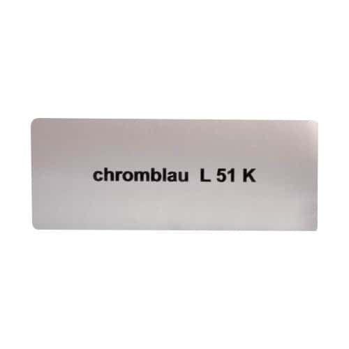  Sticker autocollant couleur "chromblau L51K" pour Volkswagen Coccinelle   - UF11033 