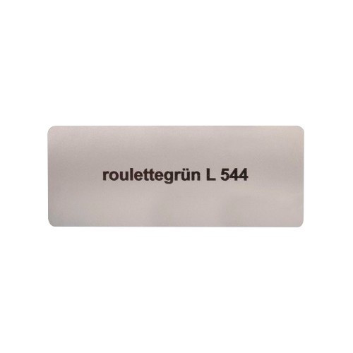  Stickerkleur "roulettegrün L544" voor Volkswagen Kever   - UF11037 