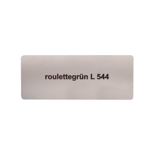     
                
                
    Sticker color "roulettegrün L544" for Volkswagen Beetle   - UF11037
