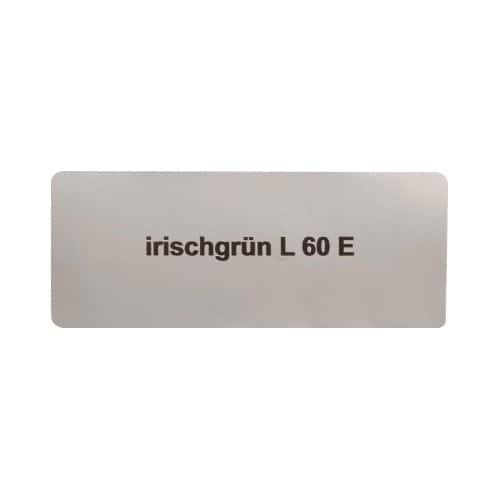  Sticker color "irischgrün L60E" for Volkswagen Beetle   - UF11041 