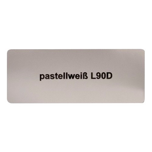  Sticker autocollant couleur "pastellweiß L90D" pour Volkswagen Coccinelle   - UF11045 