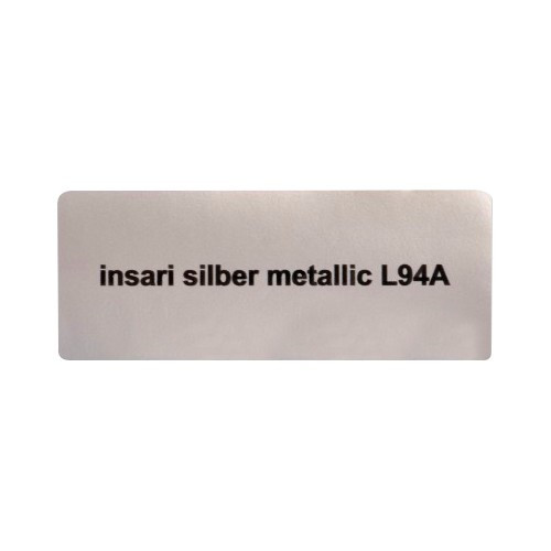  Sticker autocollant couleur "insari silber metallic L94A" pour Volkswagen Coccinelle   - UF11048 