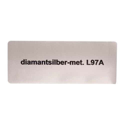  Autocolante cor "diamantsilber-met. L97A" para Volkswagen Beetle   - UF11054 