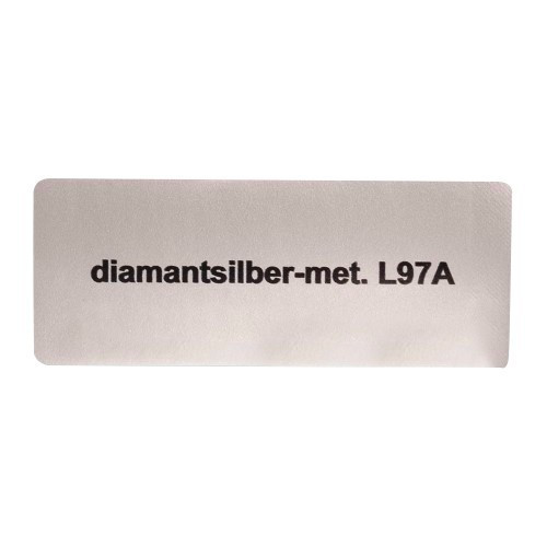     
                
                
    Adesivo colore "diamantsilber-met. L97A" per Volkswagen Maggiolino   - UF11054
