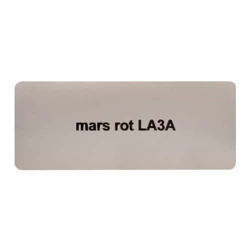  Sticker autocollant couleur "mars rot LA3A" pour Volkswagen Coccinelle   - UF11056 