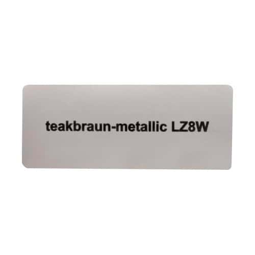  Stickerkleur "teakbraun-metallic LZ8W" voor Volkswagen Kever   - UF11066 