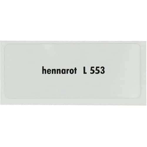  Sticker colored sticker "hennarot L553" for Volkswagen Beetle   - UF11069 