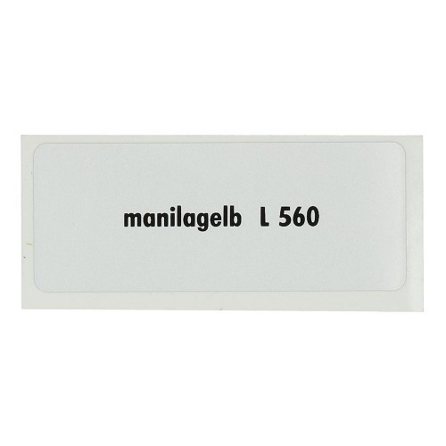  Sticker kleur sticker "manilagelb L560" voor Volkswagen Kever   - UF11070 