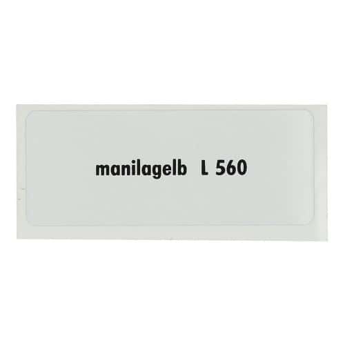  Sticker Aufkleber Farbe "manilagelb L560" für Volkswagen Beetle   - UF11070 