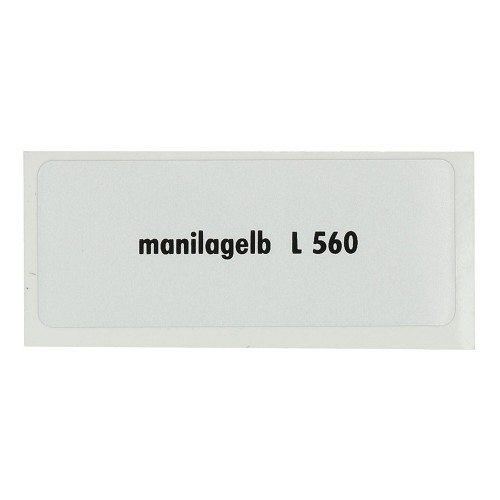     
                
                
    Sticker color "manilagelb L560" for Volkswagen Beetle   - UF11070
