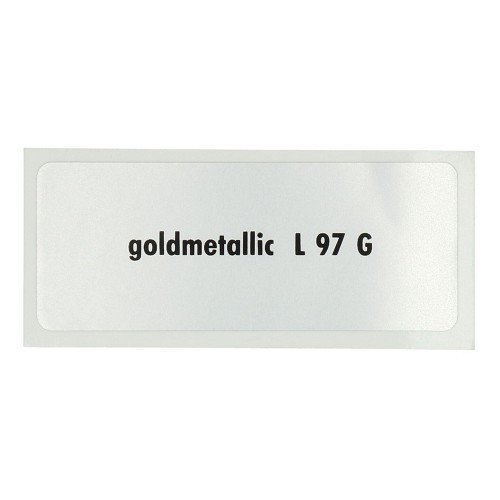  Sticker autocollant couleur "goldmetallic L97G" pour Volkswagen Coccinelle   - UF11073 