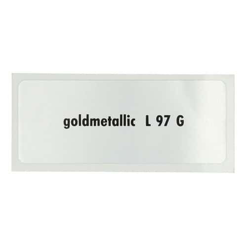  Stickerkleur "goldmetallic L97G" voor Volkswagen Kever   - UF11073 