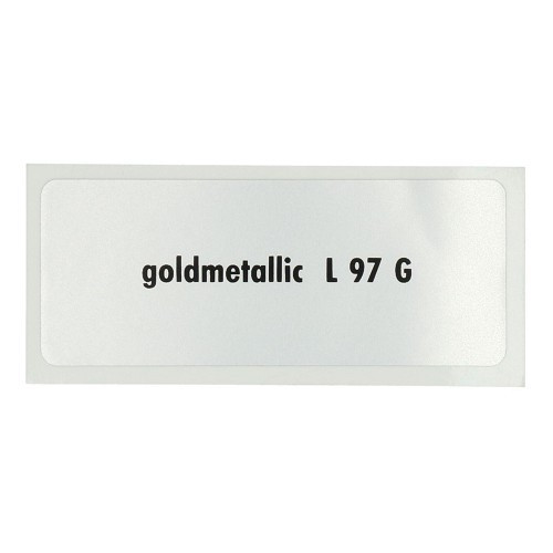     
                
                
    Sticker color "goldmetallic L97G" for Volkswagen Beetle   - UF11073
