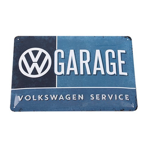  Piastra metallica decorativa "VW Garage" - 30 x 20 cm - UF18020 