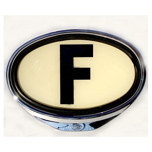  Cromado e iluminado símbolo F oval - UF1810 