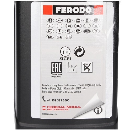  Liquido freni e frizione Ferodo DOT 5.1 - 1L - UH27000-1 