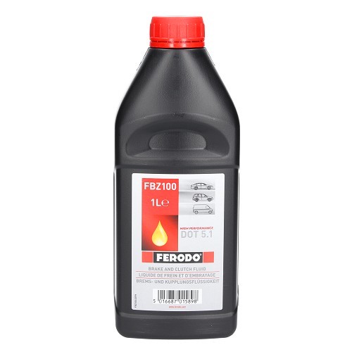  Rem- en koppelingsvloeistof Ferodo DOT 5.1 - 1 liter - UH27000 