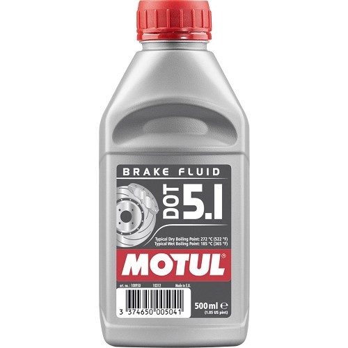  Liquide de frein DOT 5.1 100% synthétique MOTUL - bidon - 500ml  - UH27010 