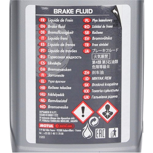  Brake fluid MOTUL DOT 3 and 4 - 500ml - UH27012-1 