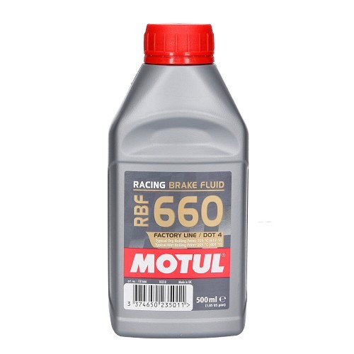  Brake and clutch fluid MOTUL RBF 660 Factory Line DOT 4 - 100% synthetic - 500ml - UH27014 