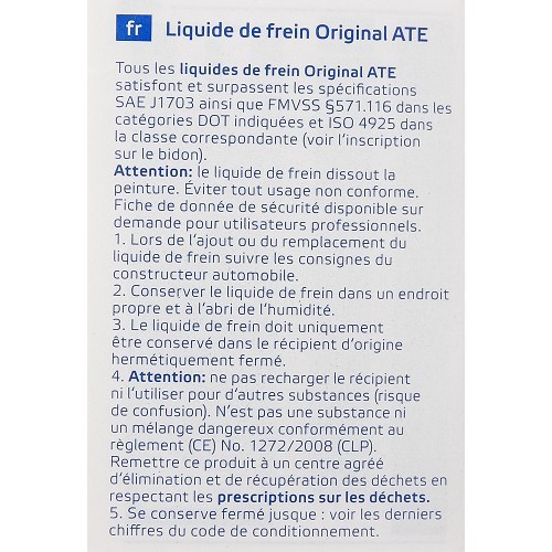  Liquido per freni ATE SL.6 DOT 4 - 1 litro - UH27019-2 
