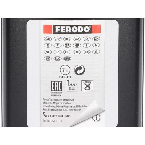  Brems- und Kupplungsflüssigkeit FERODO DOT 5.1 - 500ml - UH27100-1 