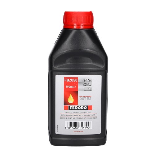  1/2 litro de líquido de freno y de embrague Ferodo DOT 5.1 - UH27100 