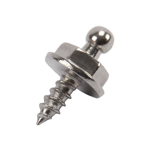  Tenax male chrome screw-in knob - 4.2 x 10 mm - UK00274 