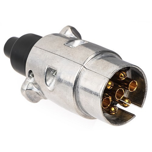     
                
                
    Prise mâle en aluminium pour faisceau d'attelage 7 plots - UK00750

